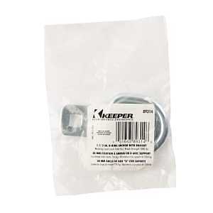 Keeper 89314-12C D-Ring with Bracket, Silver