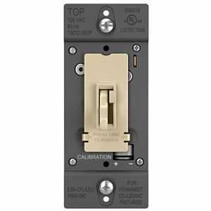 Pass & Seymour Toggle Slide Dimmer, 300-watt, Cfl/led/incandescent, Ivory