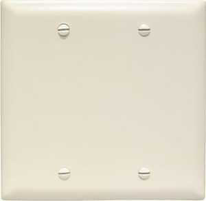 Trademaster 2-Gang Light Almond Wall Plate