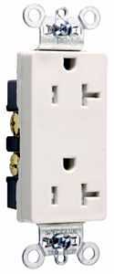 Pass & Seymour Decorator Outlet, Heavy-Duty, Almond, 20-Amp