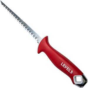 Level5 5-100 Keyhole Drywall Jab Saw With Blade, 6 in L Blade, Carbon Steel Blade, Soft Grip Handle