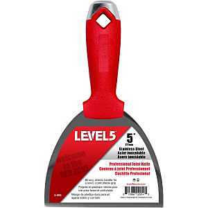 Level5 5-505 Joint Knife, 5 in W Blade, Stainless Steel Blade, Solid Grip Handle, Polypropylene Handle