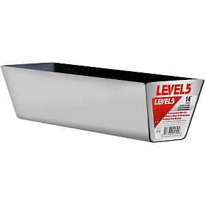 Level5 Curved‑Bottom Stainless Steel Mud Pan – Model 5‑334