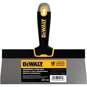 DEWALT DXTT-2-136 Taping Knife, 10 in W Blade, Stainless Steel Blade, Precision Ground Blade, Nylon Handle