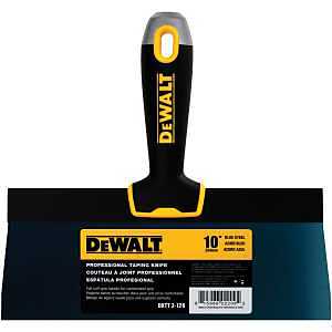 DEWALT DXTT-2-126 Taping Knife, 10 in W Blade, Steel Blade, Precision Ground Blade, Ergonomic, Soft Grip Handle