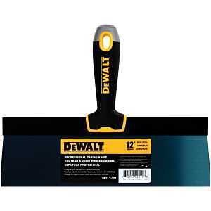 DEWALT DXTT-2-127 Taping Knife, 12 in W Blade, Steel Blade, Precision Ground Blade, Ergonomic, Soft Grip Handle