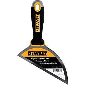 DEWALT DXTT-2-201 Clipped Knife, 6 in W Blade, Stainless Steel Blade, Ergonomic, Soft Grip Handle, Nylon Handle