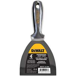 DEWALT 4‑Inch Stainless Steel Joint Knife – Full‑Tang, Precision‑Ground Blade, Ergonomic Handle