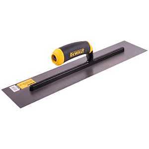 DEWALT DXTT-3-705 Finishing Trowel, 18 in L Blade, 4 in W Blade, Carbon Steel Blade, Square End, Soft Grip Handle