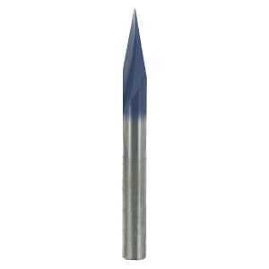 Freud 70-110 Carving Router Bit, 1/4 in Dia Cutter, 5/8 in L Cutting, 2-1/2 in OAL, 1/4 in Dia Shank, Carbide