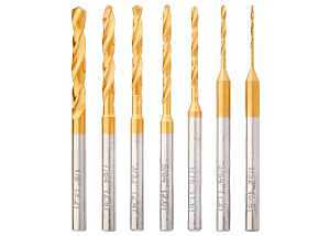 Dremel 628HP Drill Bit Set, 7-Piece, Stainless Steel, Titanium-Coated