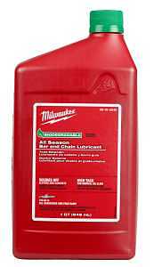 Milwaukee 49-16-2840 Biodegradable Bar and Chain Lubricant, 1 qt Bottle
