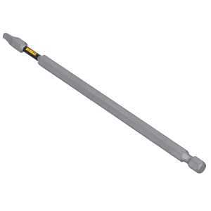 DEWALT TOUGHGRIP DWAF6SQ2TG1 Screwdriver Bit, #2 Drive, Square Drive, 1/4 in Shank, Hex Shank, 6 in L, Steel