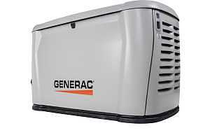 Generac G0073280 Air-Cooled Standby Generator, 200 amp Transfer Switch, 108, 100 A, 120/240 V, 26 kW Output, Liquid Propane, Natural Gas