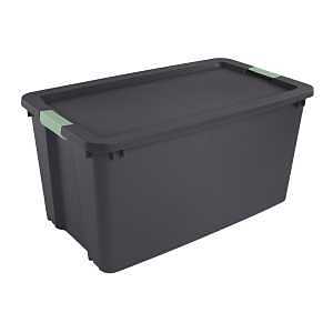 Sterilite 22223V04 Storage Tote, Polypropylene, Flat Gray, 36-1/8 in L, 21 in W, 18-5/8 in H