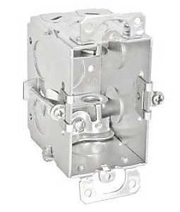 Southwire G601-OWBX-UPC Switch Box, 1-Gang, 11-Knockout, 1/2 in Knockout, Steel, Silver, Galvanized