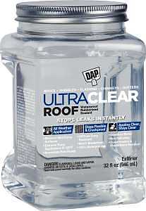 DAP Ultra Clear Roof 7079818396 Sealant, Crystal Clear, 0 to 120 deg F, 32 oz, Cartridge