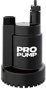 PRO PUMP UTS25PL Utility Pump, 1/4 hp, Thermoplastic