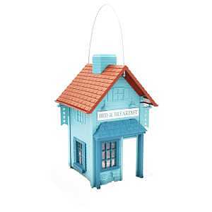 North States Village Series 9262 Hopper Bird Feeder, Bed and Breakfast, 6.5 lb, 1-Port/Perch, Plastic, 14 in H