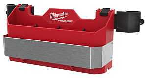 Milwaukee PACKOUT 48-22-8602 Tool Box Caddy Attachment, 4-Compartment, Polypropylene, Black/Red