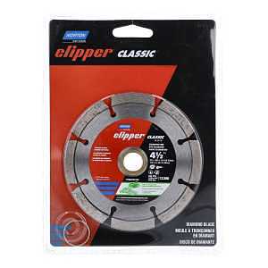 Norton 7660702789 Saw Blade, 4-1/2 in Dia, 5/8 in Arbor, Diamond Cutting Edge