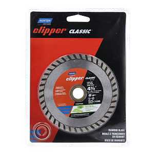 Norton Clipper Classic 07660702790 General-Purpose Dry Turbo Rim Portable Blade, 4-1/2 in W, Diamond