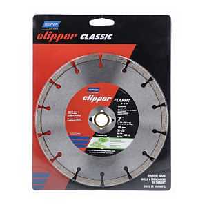 Norton Clipper Classic 07660702786 General-Purpose Dry Segmented Portable Blade, 1.376 in L, 7 in W, Diamond