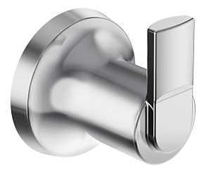 Moen Zyla Series Y1603CH Robe Hook, Zinc, Chrome, Wall