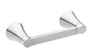 Moen Mikah Series Y0708CH Pivoting Paper Holder, Zinc, Chrome, Wall
