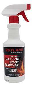 Rutland Log Bright 570-6 Gas Log Soot Remover, Liquid, Clear, 16 oz, Bottle