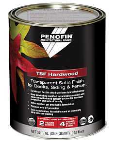 Penofin 00077QT Transparent Hardwood Coating, Satin, IPE, Liquid, 1 qt, Can