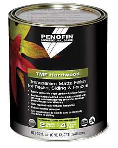 Penofin 00086QT Transparent Hardwood Coating, Matte, Natural, Liquid, 1 qt, Can