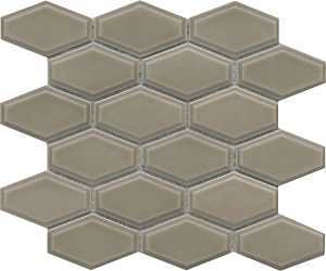 Emser Tile Reward Series F27REWATA1011MHW Porcelain Mosaic Tile, 11 in L Tile, 10 in W Tile, Pressed Edge, Taupe