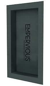 Emser Tile Empervious Series ZGBN1624F Shower Recess Niches, Fiberglass/XPS Foam, 16 in W, 24 in H