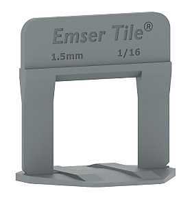 Emser Tile E-LEVEL Series ZEP116E2000 Tile Leveling Spacer, 1/16 in Thick