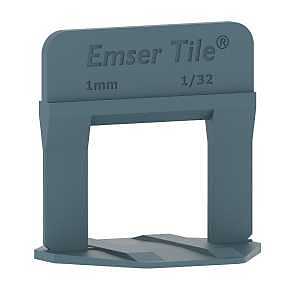 Emser Tile E-LEVEL Series ZEP132E2000 Tile Leveling Spacer, 1/32 in Thick