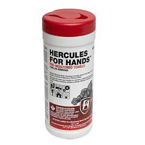 Hercules 45345 Pre-Moistened Towel, 12 in L, 10 in W