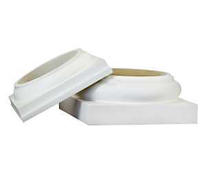 Hb&G PermaCast Plus Series 45141 Cap and Base Set, Polyurethane, For: 10 in Size Column