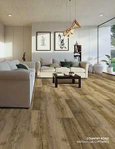 Heirloom Oak SPC Vinyl Plank – 60" x 9" Pressed‑Bevel Floating Floor
