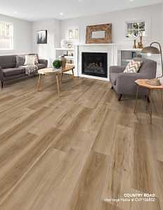 Healthier Choice Flooring CVP106R02 Flooring Plank, 60 in L, 9 in W, Pressed Bevel Edge, Stone Polymer Composite/Vinyl