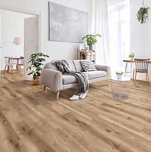 Healthier Choice Flooring HCL803C04 Laminate Flooring Plank, 4-Sided Bevel Profile, Wood, Laurel Ridge, 48 in L