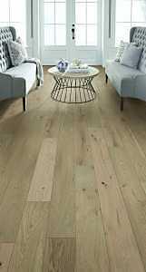 Healthier Choice Flooring HCE707A04 Flooring Plank, 1-1/2 to 6 ft L, 6-1/2 in W, Micro Bevel Edge, White Oak, Oyster Bay