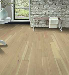 Healthier Choice Flooring HCE603D01 Flooring Plank, 1-1/2 to 6 ft L, 6-1/2 in W, Micro Bevel Edge, Hickory Wood