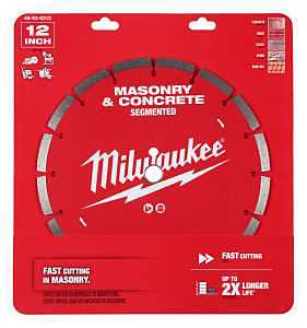 Milwaukee 49-93-9312 Saw Blade, 12 in Dia, 1 in-20 mm Arbor, Segmented Rim