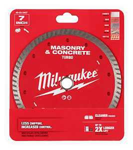 Milwaukee 49-93-9407 Saw Blade, 7 in Dia, DM-7/8 in-5/8 in Arbor, Turbo Rim