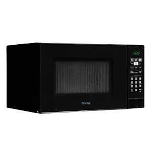 Danby DBMW1121BBB Countertop Microwave, 1.1 cu-ft, 900 W, 2 Cooking Stages, Metal, Black