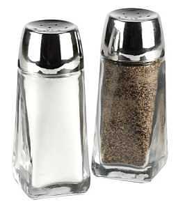 Anchor Hocking 12866S Salt and Pepper Shakers, Glass, Clear