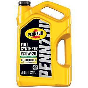 Pennzoil 550058596 Full Synthetic Motor Oil, 0W-20, 5 qt Bottle