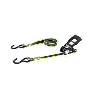 Reflective Ratchet Tie‑Down Strap Kit – ProSource FH‑013, 14‑ft Heavy‑Duty Cargo Set