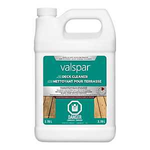 Valspar VLC031381-16 Fast-Acting Deck Cleaner, Liquid, Clear, 1 gal